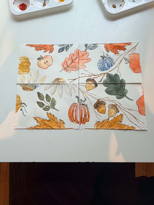 A Watercolor Recipe Cards Exchange: Nov 7th