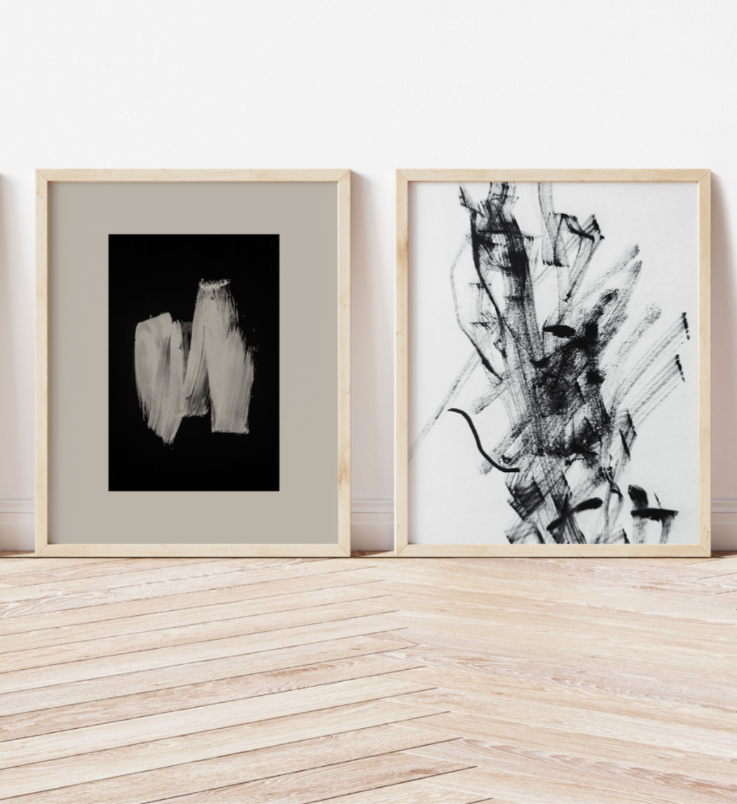 Duo Large Abstract Painting image 0