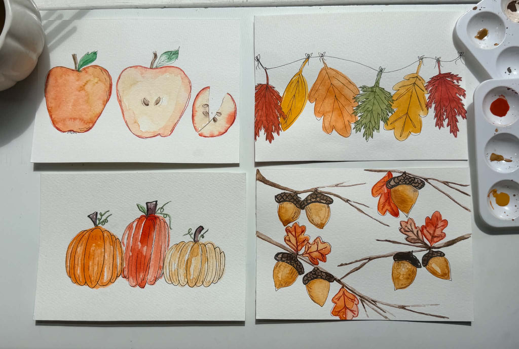 Soup Season: A Watercolor Recipe Card Exchange