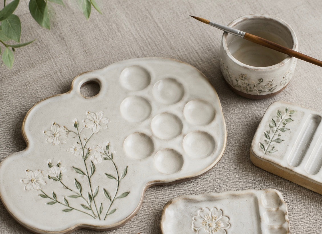 Clay Paint Pallette or Trinket Dish