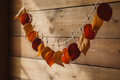 Fall Leaf Garland with Written Words
