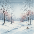 Winter Watercolor; Nov 5
